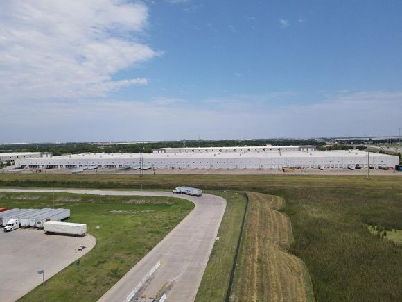 Drone photo of commercial building