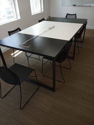 Conference table with chairs