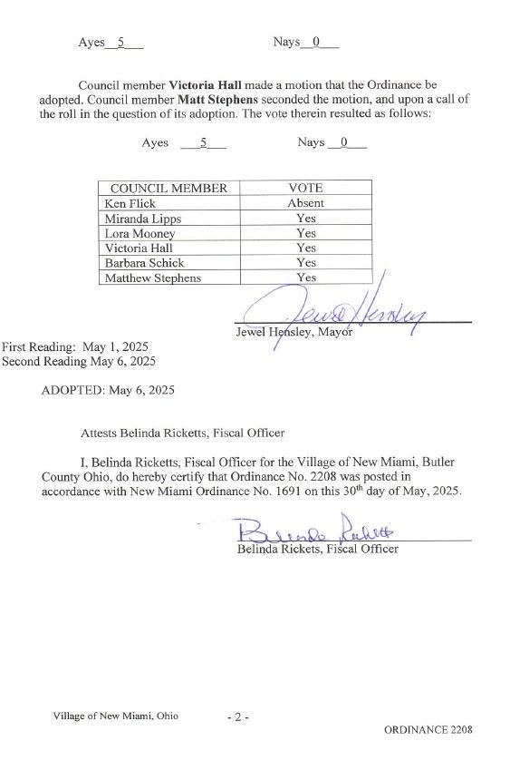 Ordinance 2208b