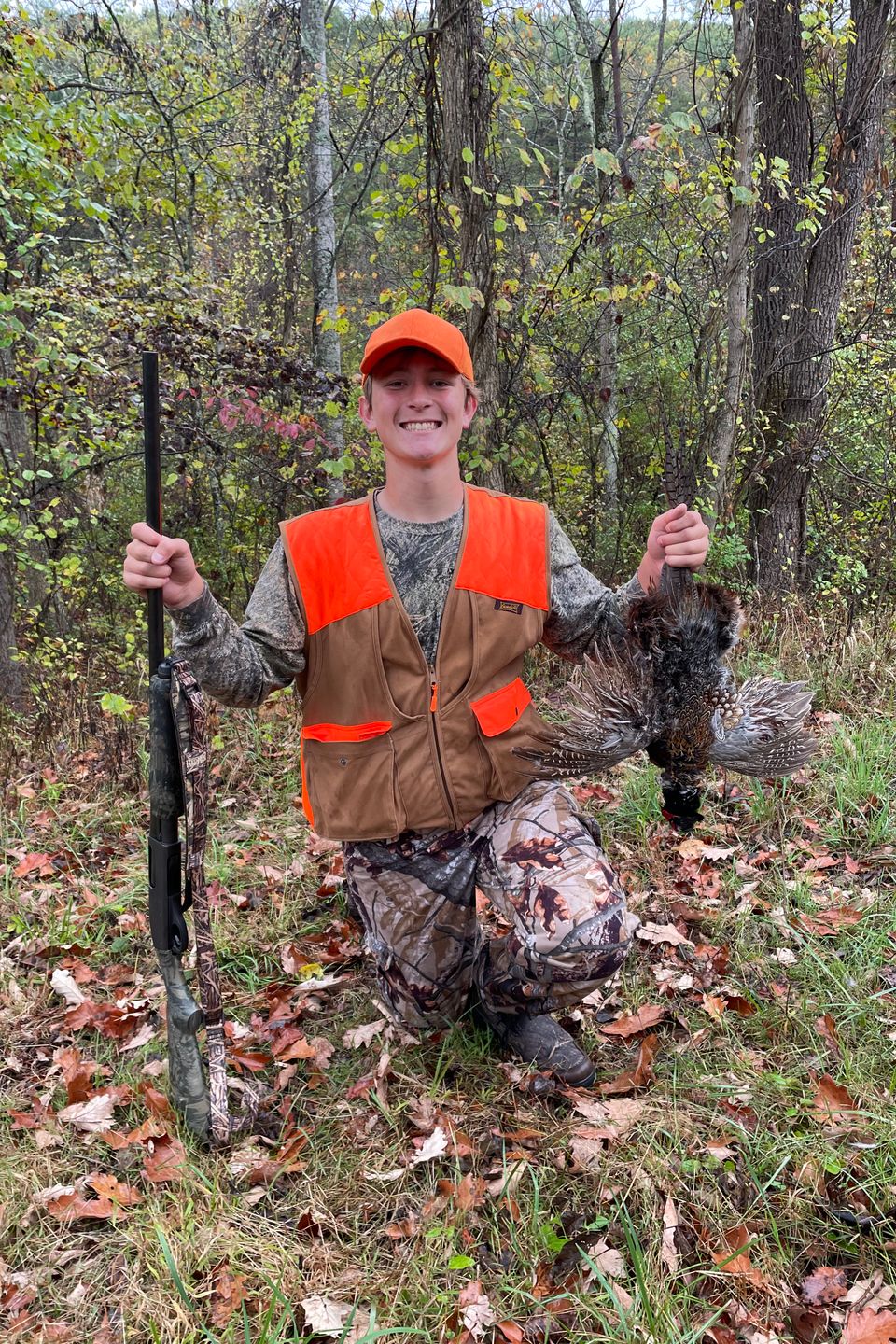 Tristan Petrosky, 14, of Manheim bagged his first ever pheasant