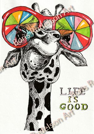 Sketch. Giraffe