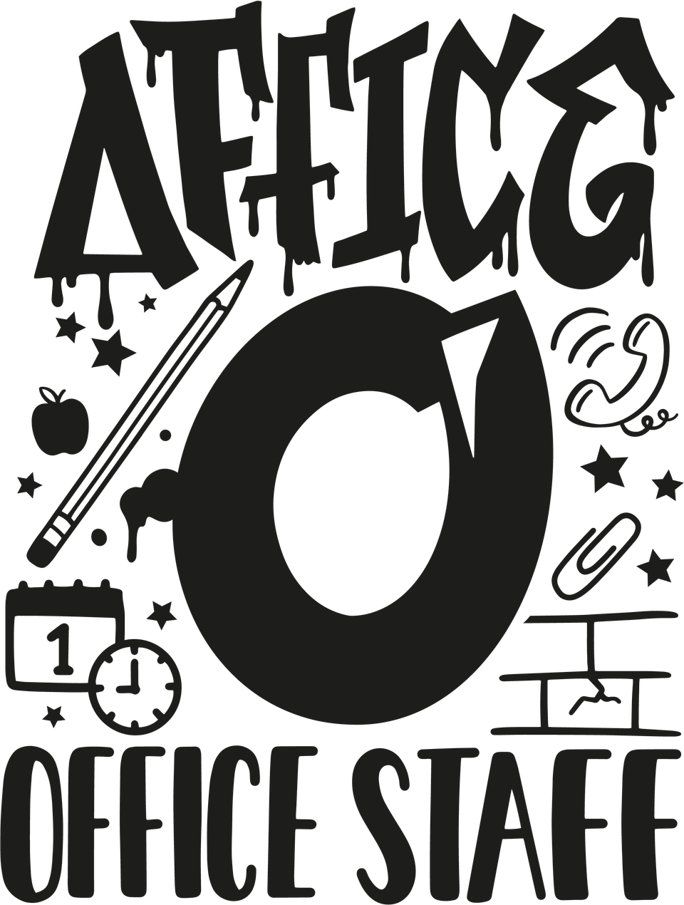 School   office staff black