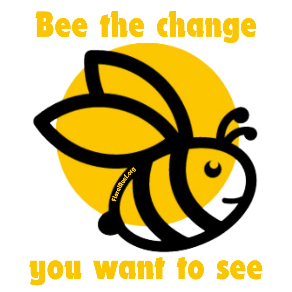 Bee the change (8 x 8 in)