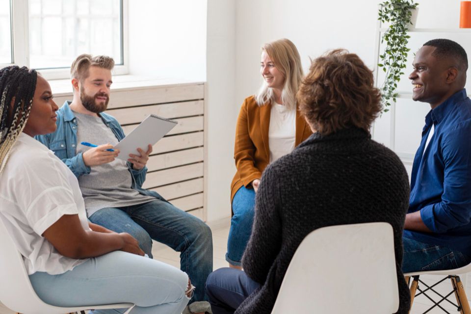 Community concept with meeting