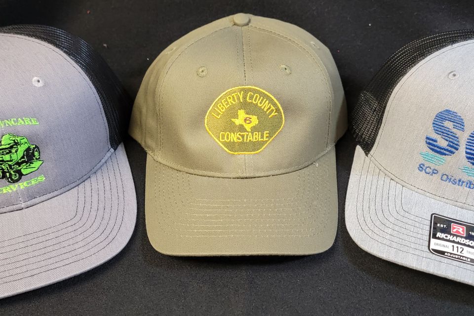 Baseball caps - Embroidery examples from SaRi's Creations