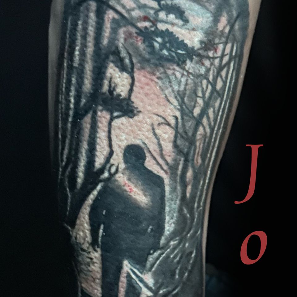 Joey alone in the woods1