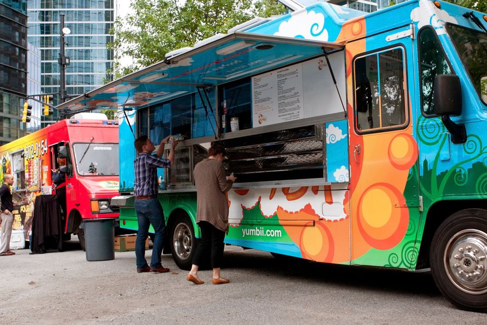 Food trucks on street 2