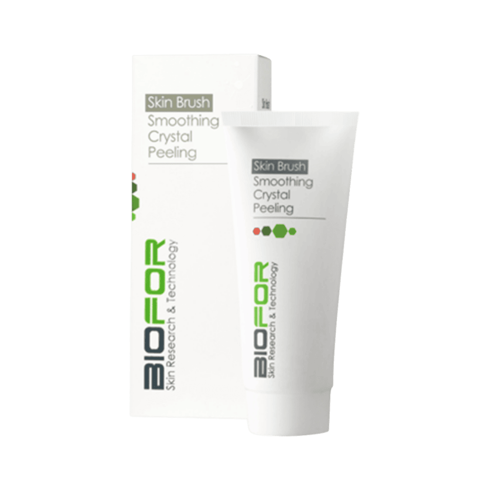 Skin brush smoothing crystal peeling