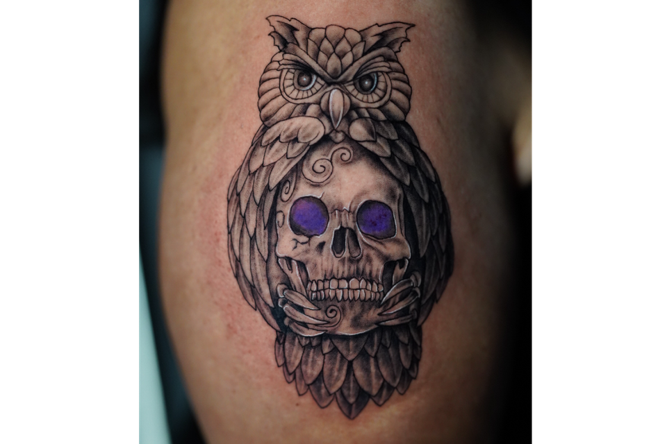 Adrian owl skull