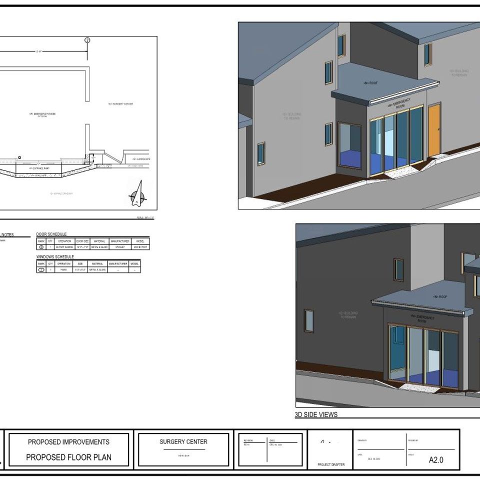 Surgery center floor plan