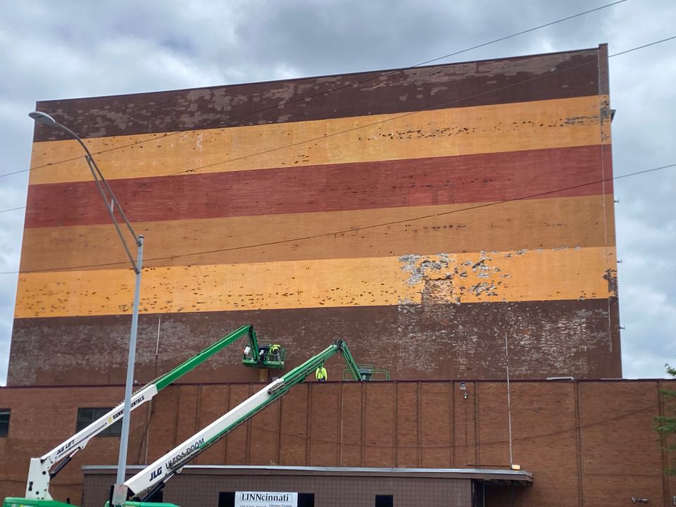 Linncinnati mural wall prep 6.11.24