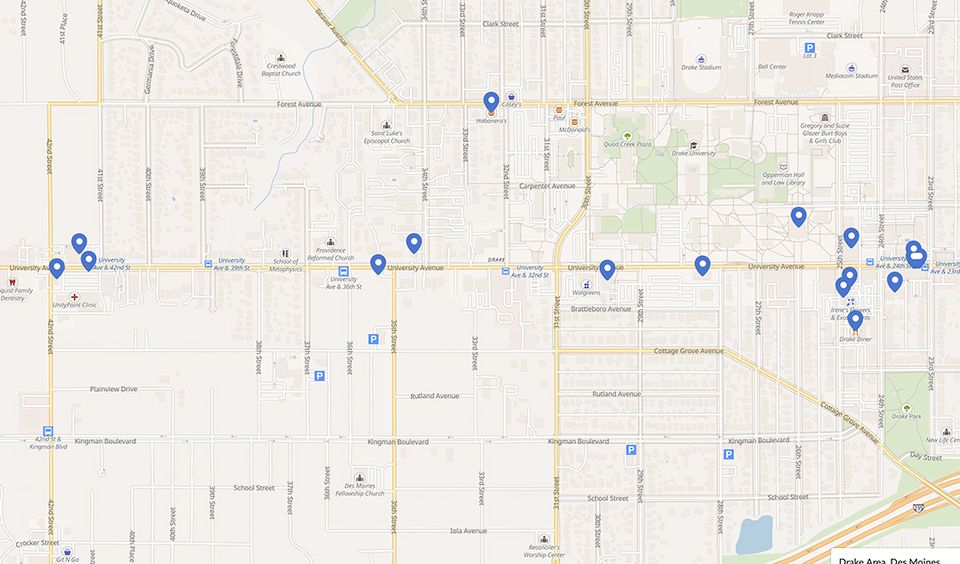 Interactive map