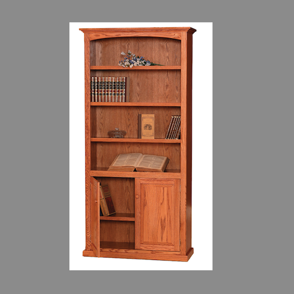 Sf salem bookcase open top wood bot