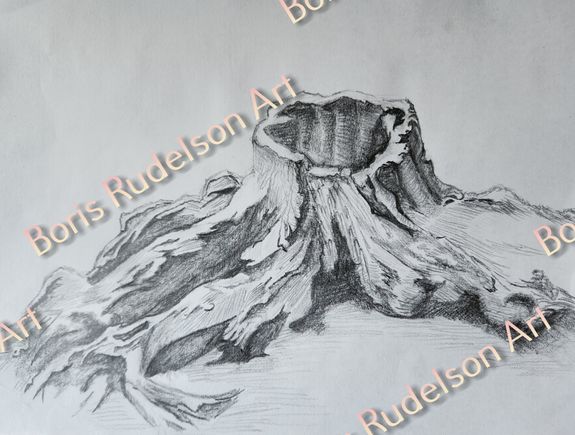 Pencil. Stump 