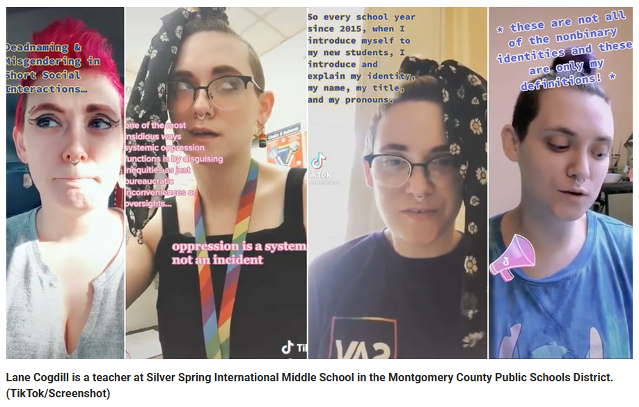 Nonbinary moco teacher boasts on changing students genders without parents knowing