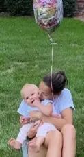 Me and my first baby, Lena, on her first birthday. Image