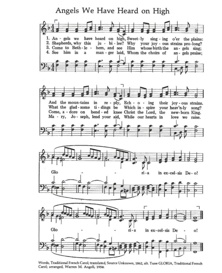 Angels we have heard on high 