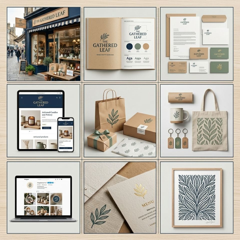 Integrated storefront branding grid