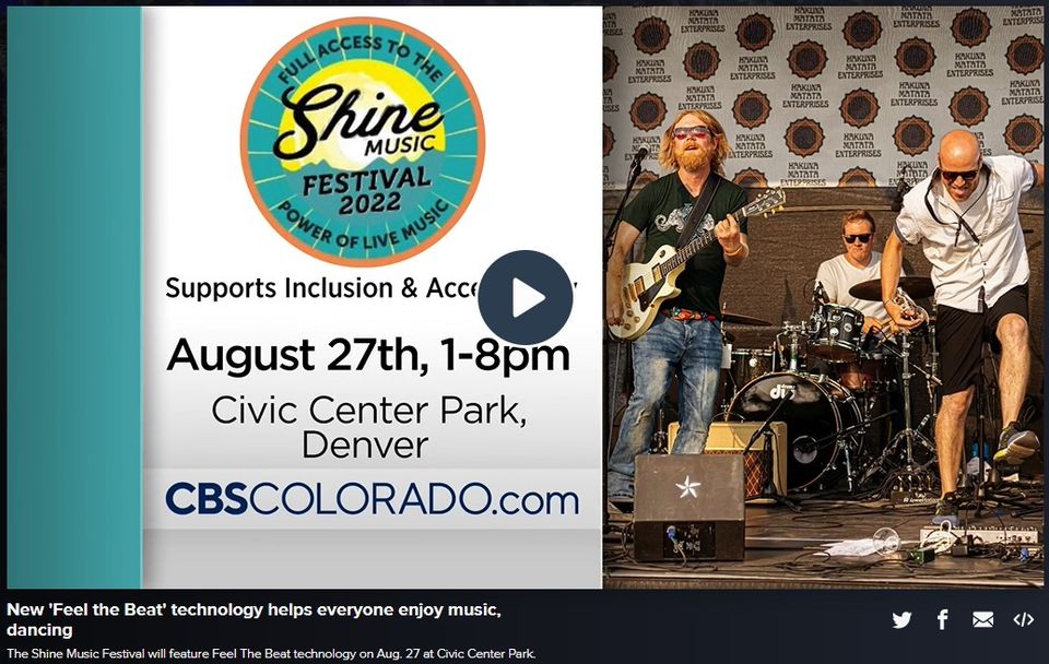 Shine Music Festival 2022 Supports Inclusion & Accessibility August 27, 1-8pm, Civic Center Park, Denver, CBSColorado.com