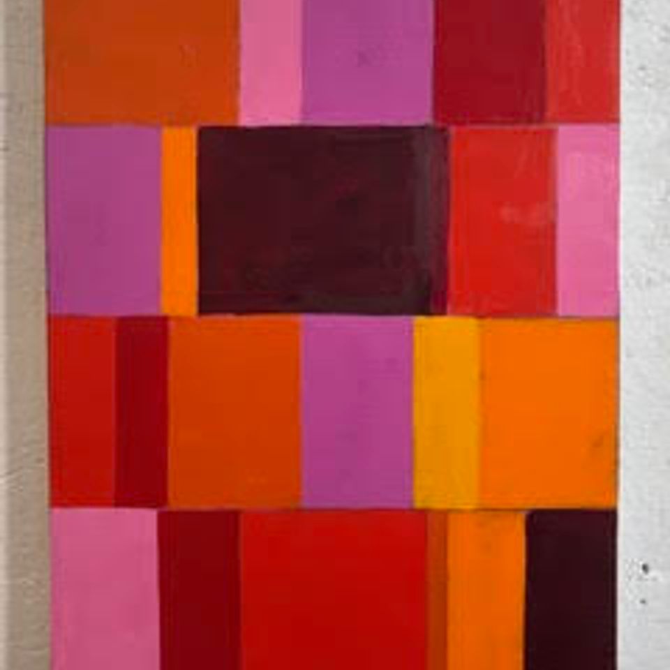 Annie Newman: Color block. Oil on wood