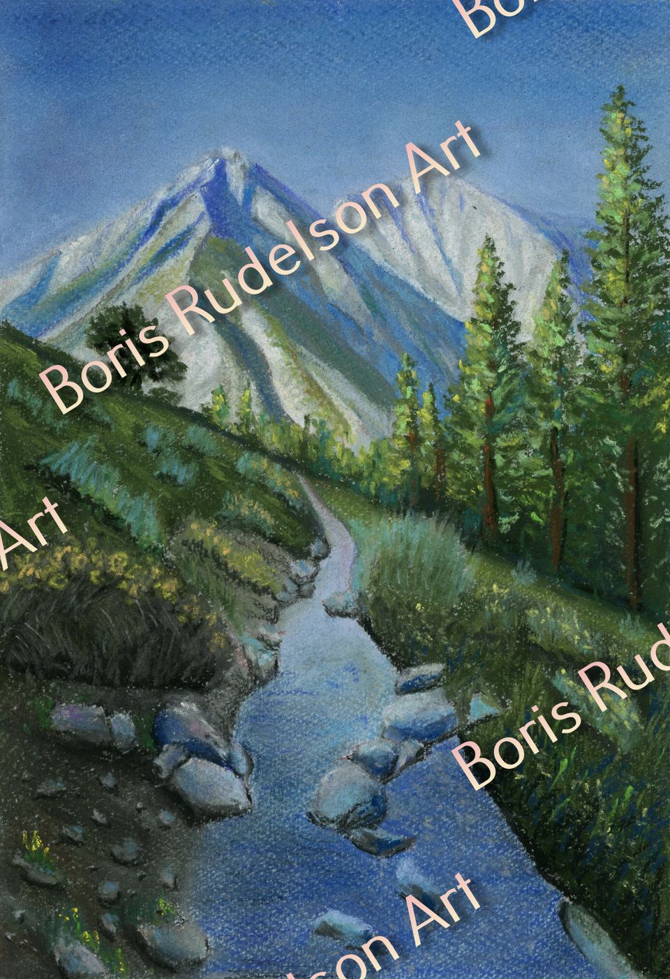 Pastel. Landscape