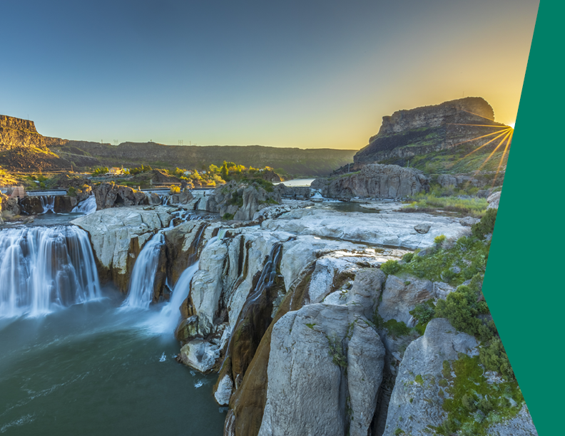 Shoshone falls green