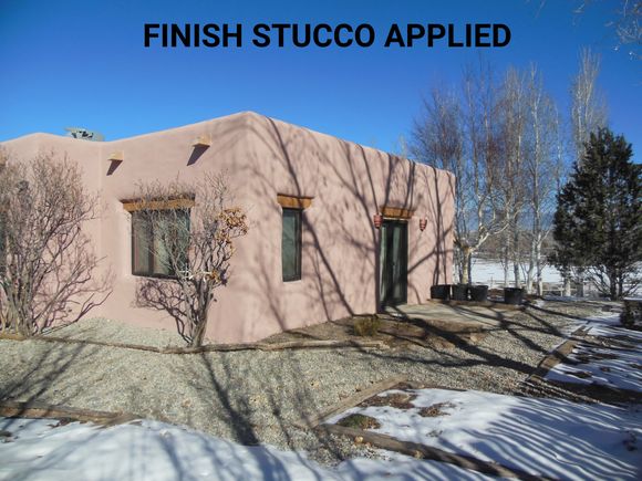 26finish stucco applied