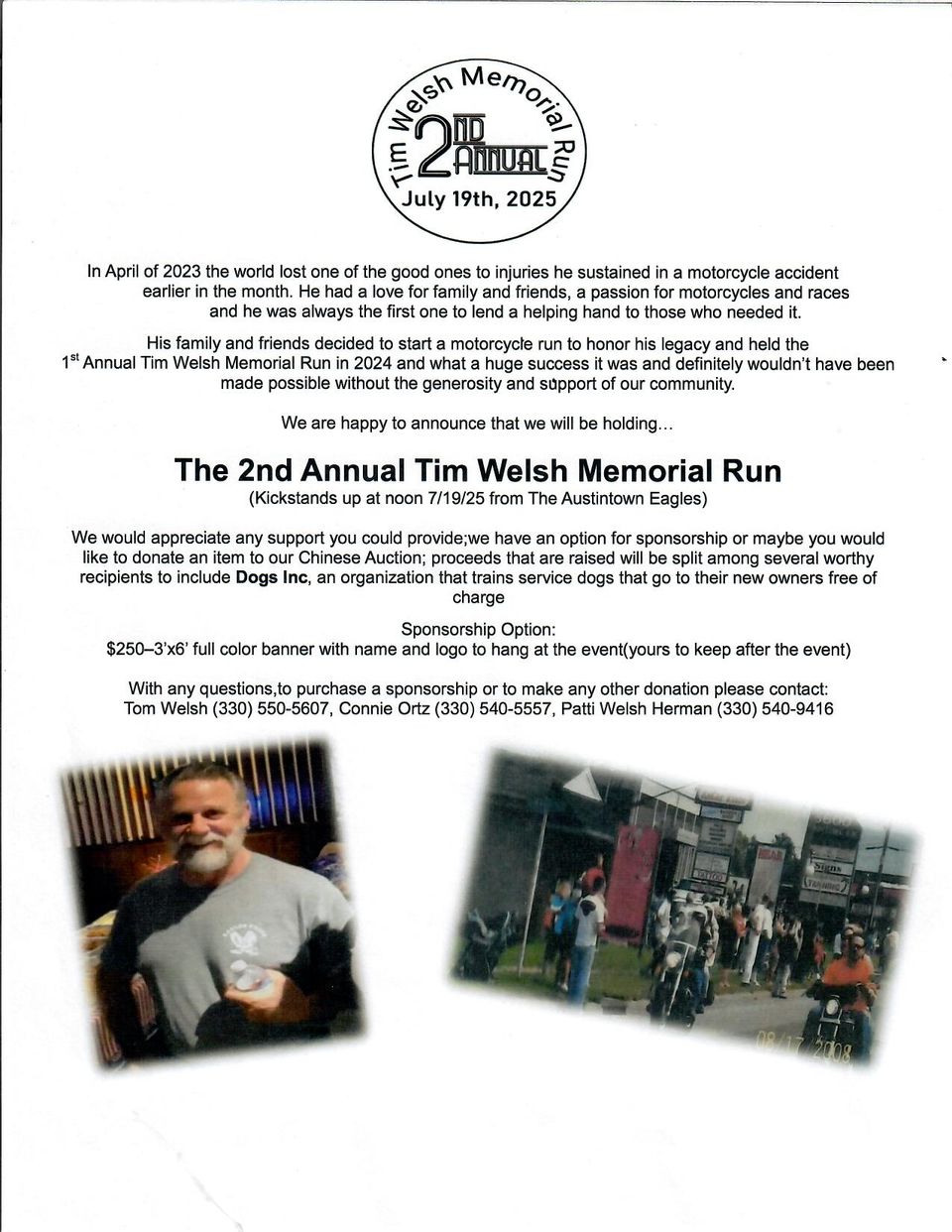 Tim welsh run 7 2025 2