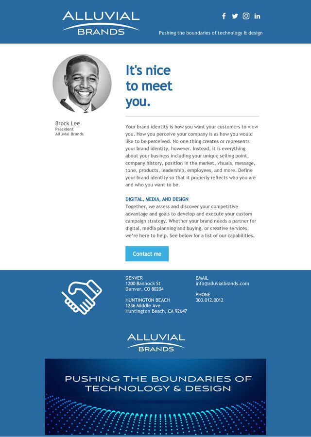 Email layouts template 9 example