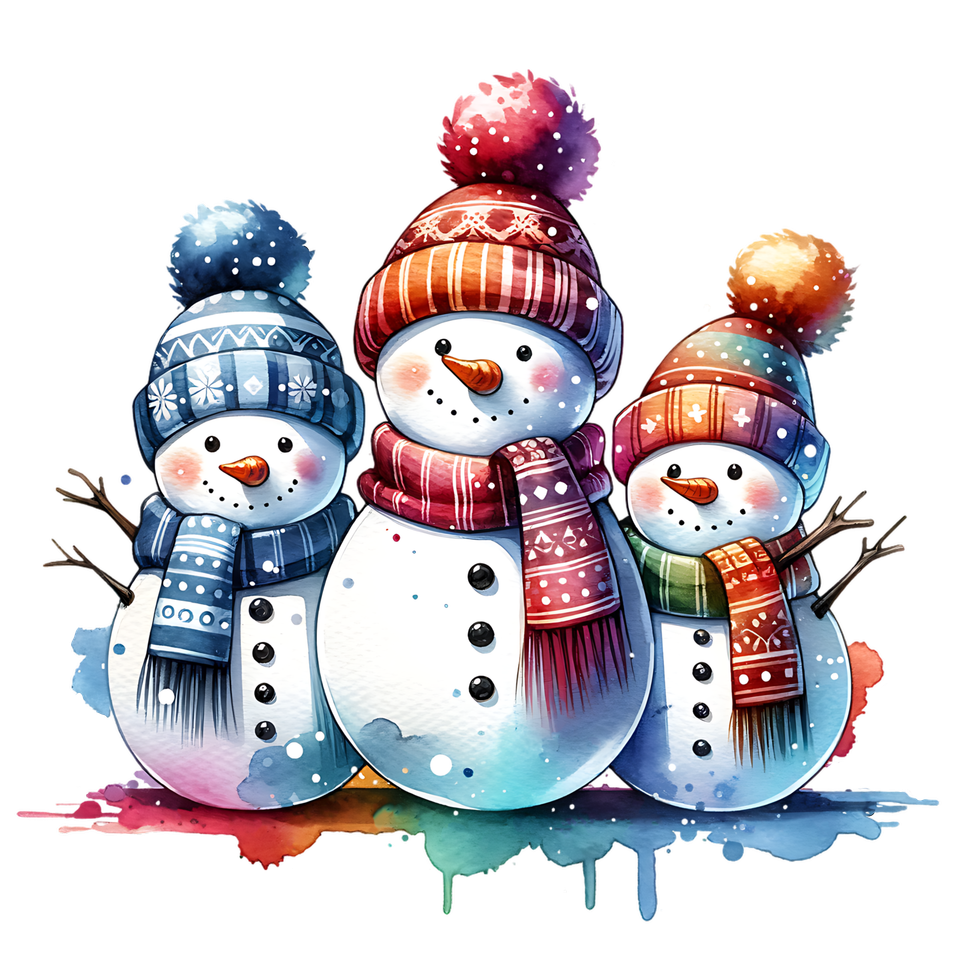 Seasons   christmas three snowmen