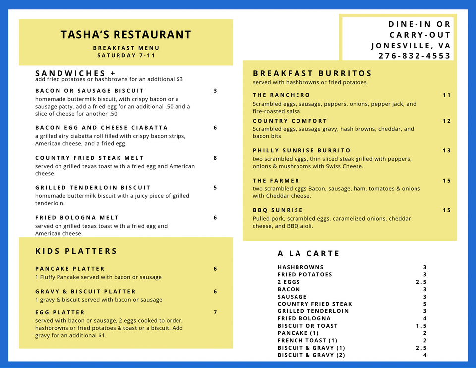 Tasha’s 3 apr 2026