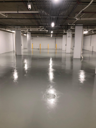 Epoxy coating garage flooring hudsoncounty contractor