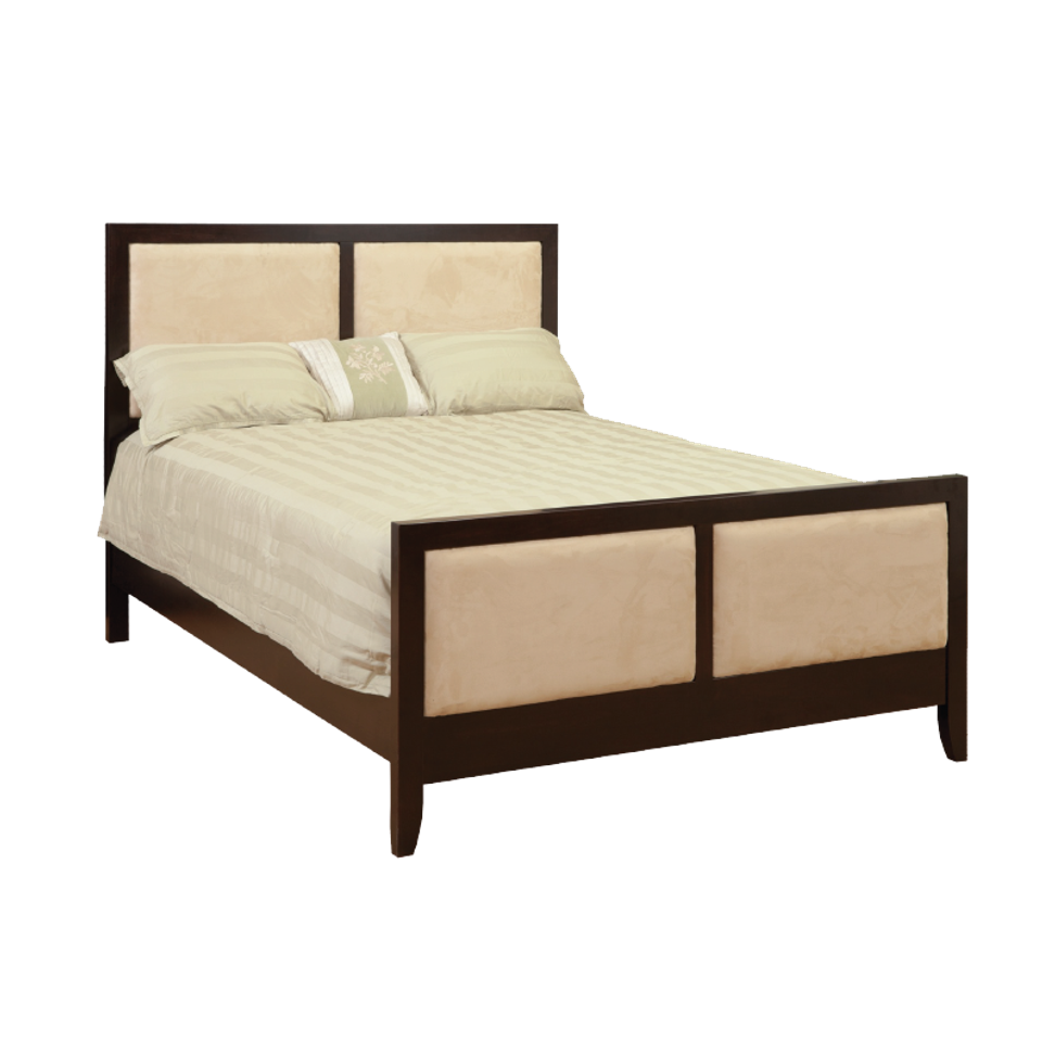 Nc barrington bed with fabric panel