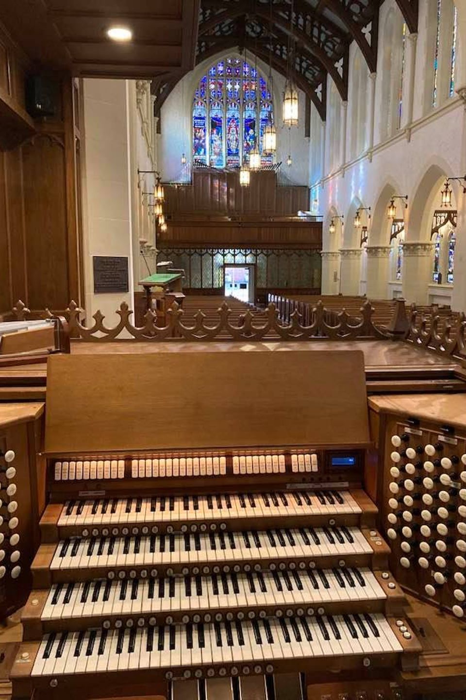 Trinity organ console