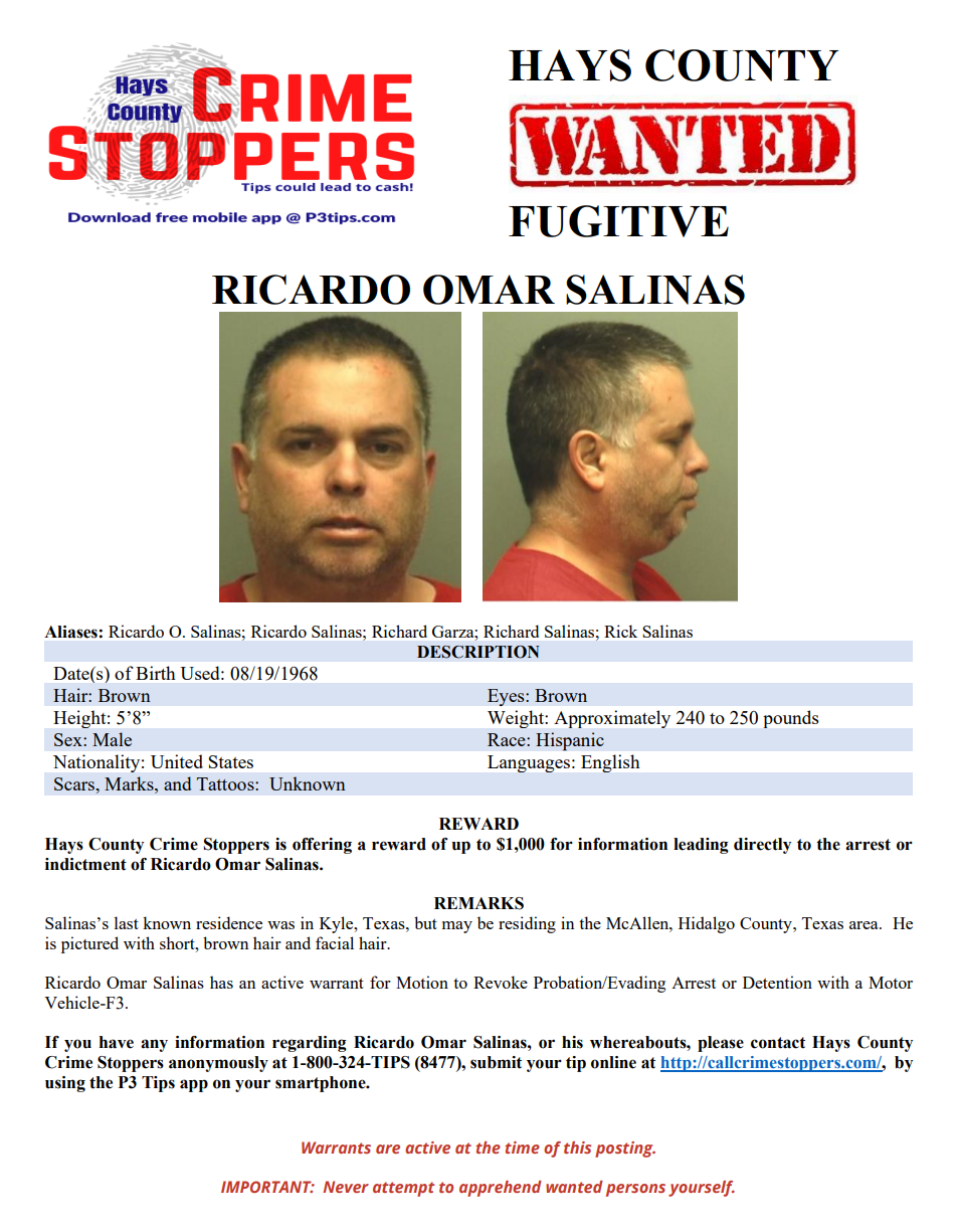 Salinas wanted poster 