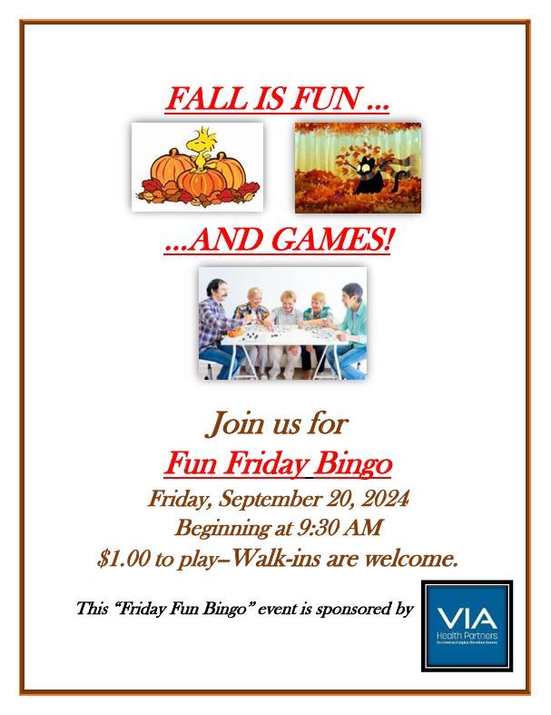 Fun bingo sept20