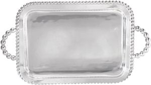 Mariposa pearled serving tray