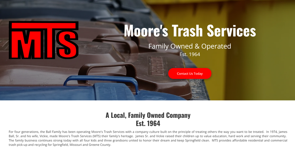 Moores trash service snip