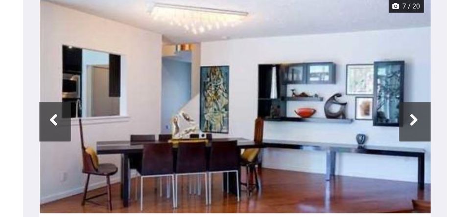 Before shot living room with table