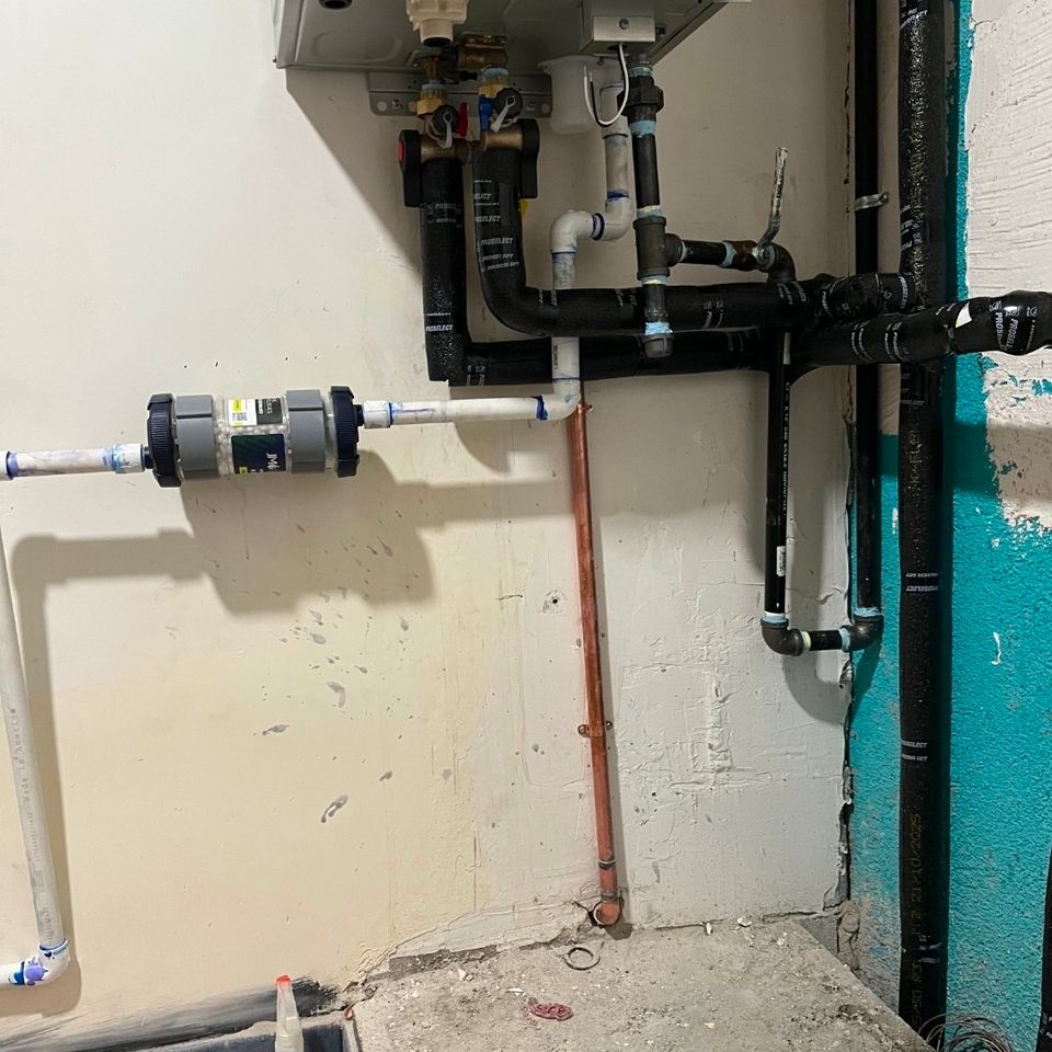 Tankless water heater done by Bernal's Plumbing