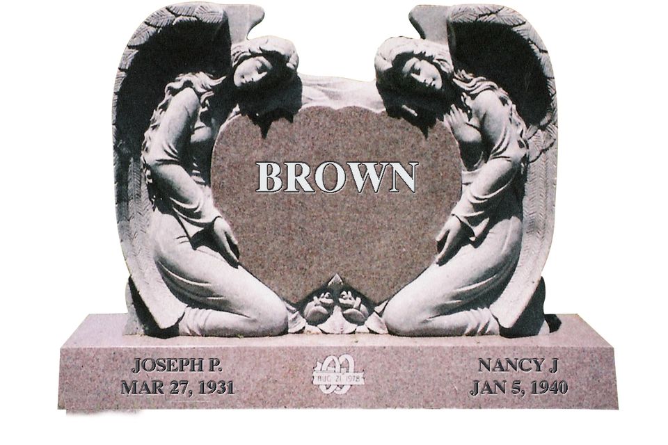 Brown angel stone