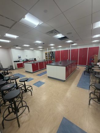 Cabinet repainting science lab
