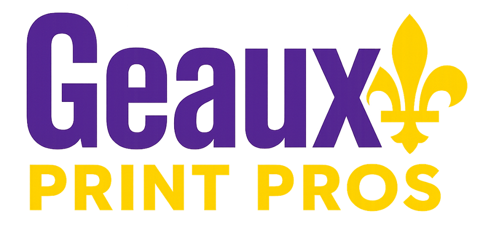 Geaux print pros logo