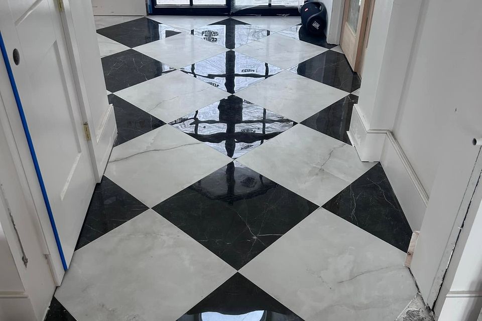 Marble flooring