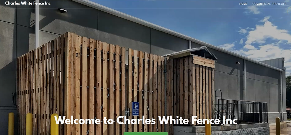 Charles white fence old website header