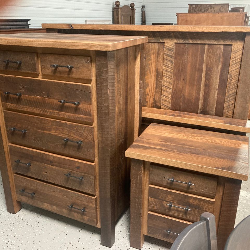Bedroom 4 reclaimed wood tall dressers