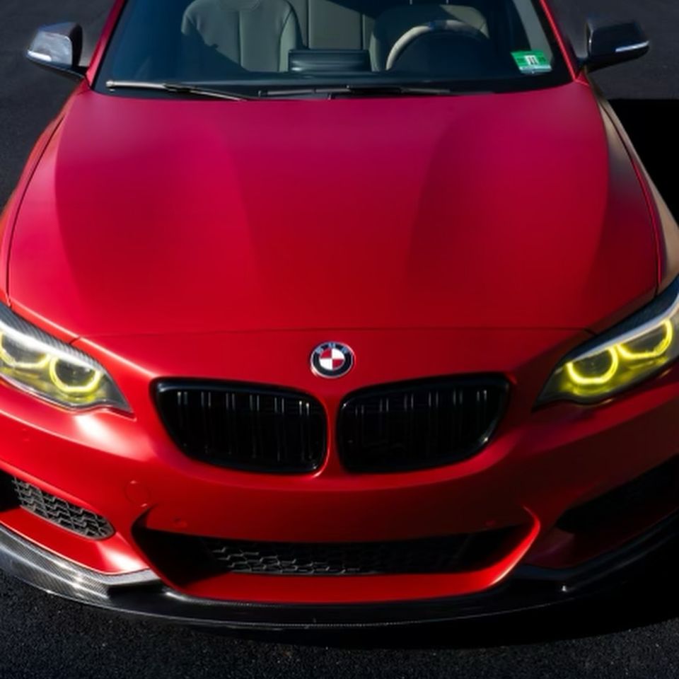 Red bmw