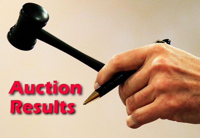 Auction results pic