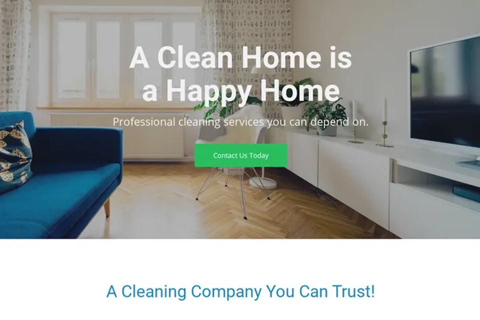 House cleaning website design original