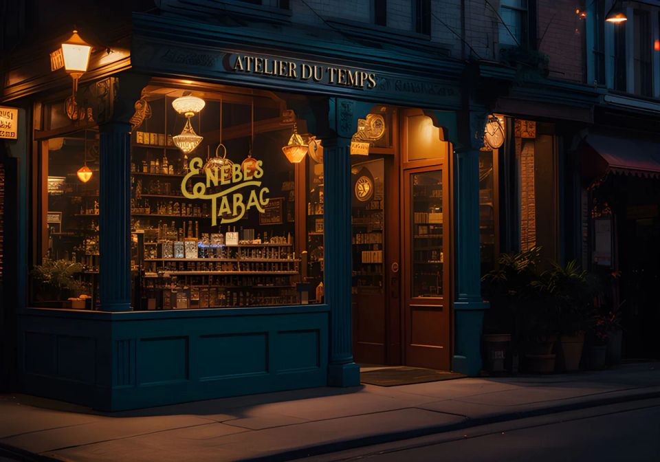 Cigar shop front entrance a